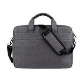 Coteci Laptop Shoulder Bag Up To 16.0" Laptop Sleek Durable & Water Repellent Fabric Lightweight Toploader Light Gray